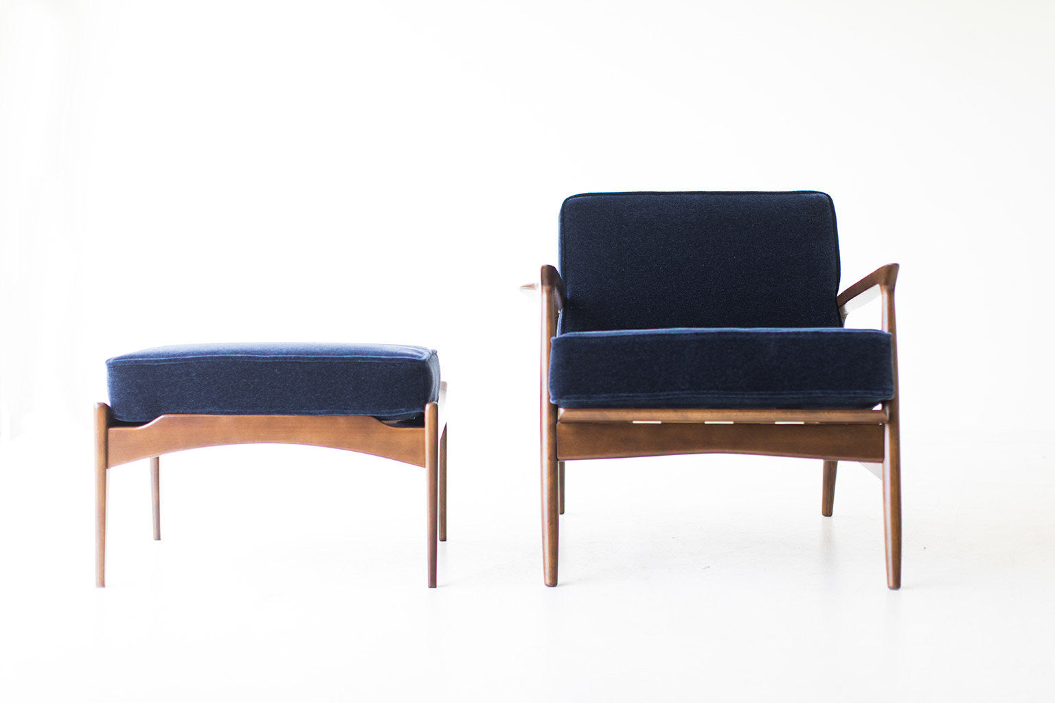 Ib Kofod Larsen Lounge Chair and Ottoman for Selig - 07111701