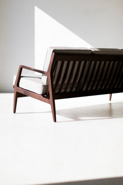 Craft Associates Peabody Danish sofa showing hardwood frame detail