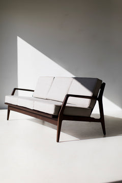 Side profile of the Lawrence Peabody Danish sofa