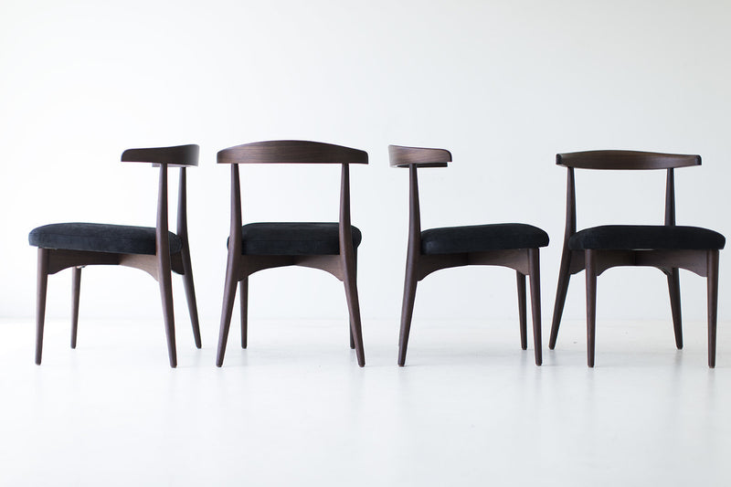 Craft Associates Peabody dining chair showing hand-bent walnut frame