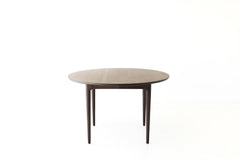 Lawrence Peabody solid walnut dining table, front view