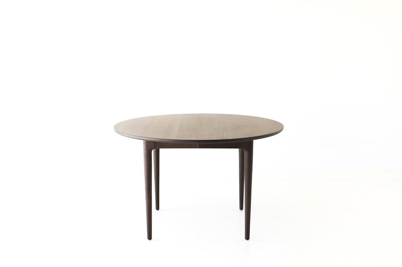 Lawrence Peabody solid walnut dining table, front view
