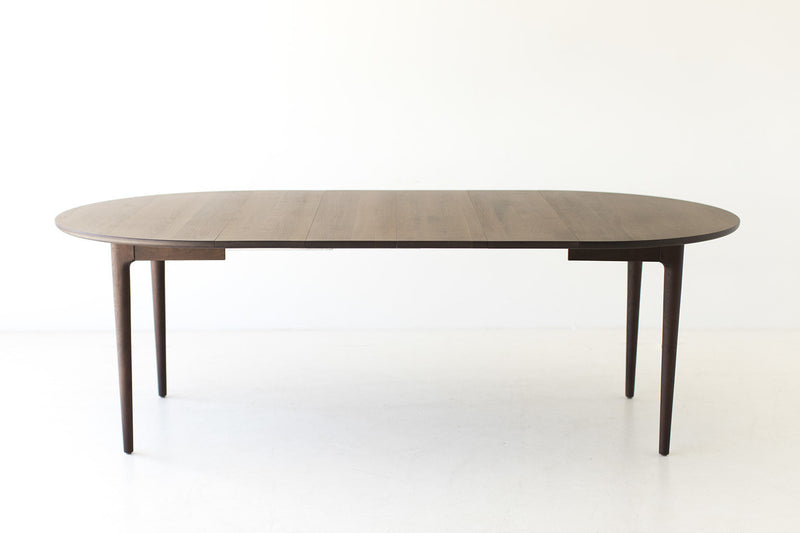 Lawrence Peabody dining table shown with leaves extended