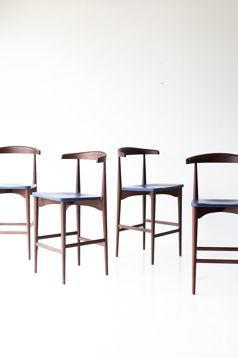 Back view of the Peabody modern bar stool