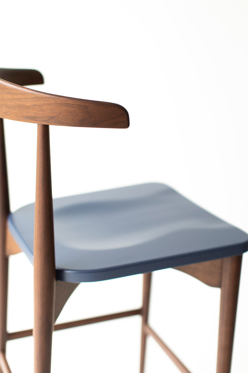 Modern luxury Peabody bar stool in a modern kitchen