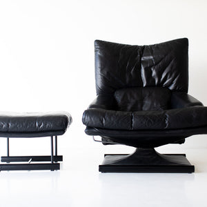 Mathias Hoffmann Lounge Chair and Ottoman for Rolf Benz