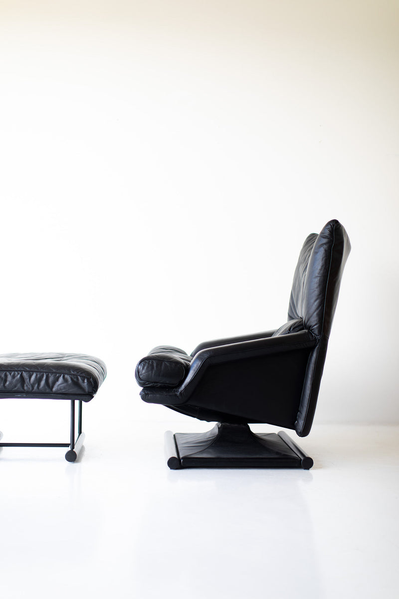 Mathias Hoffmann Lounge Chair and Ottoman for Rolf Benz