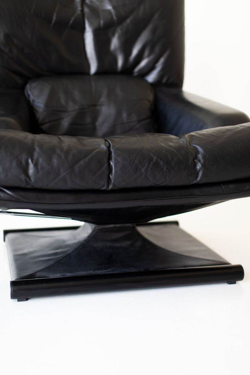 Mathias Hoffmann Lounge Chair and Ottoman for Rolf Benz
