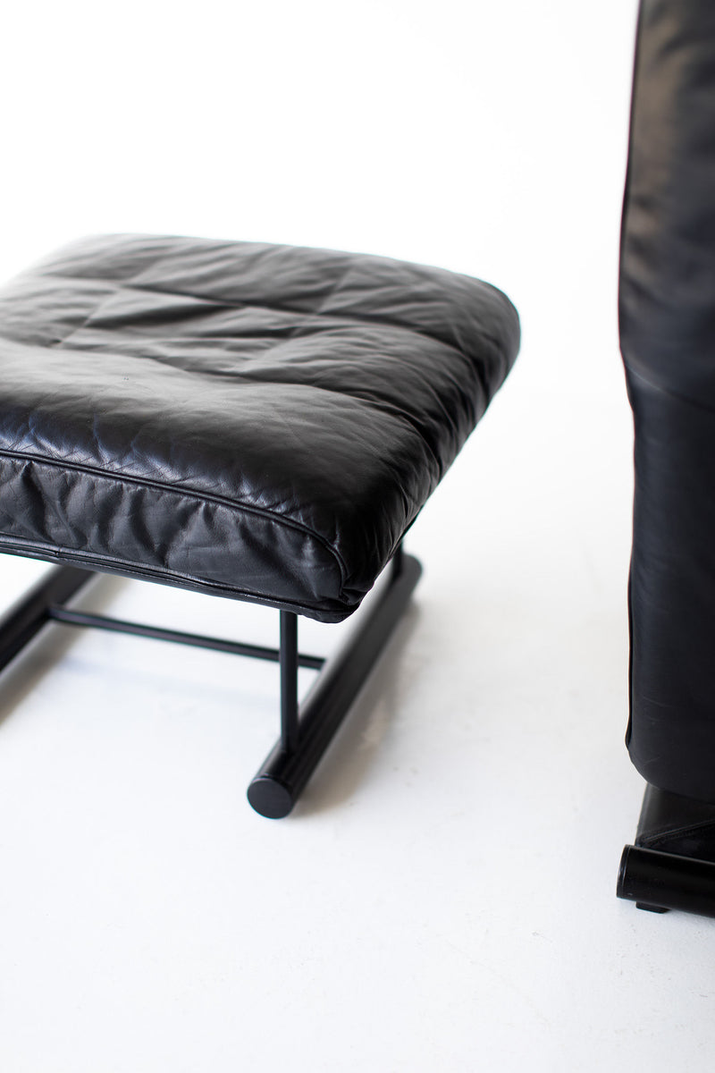 Mathias Hoffmann Lounge Chair and Ottoman for Rolf Benz