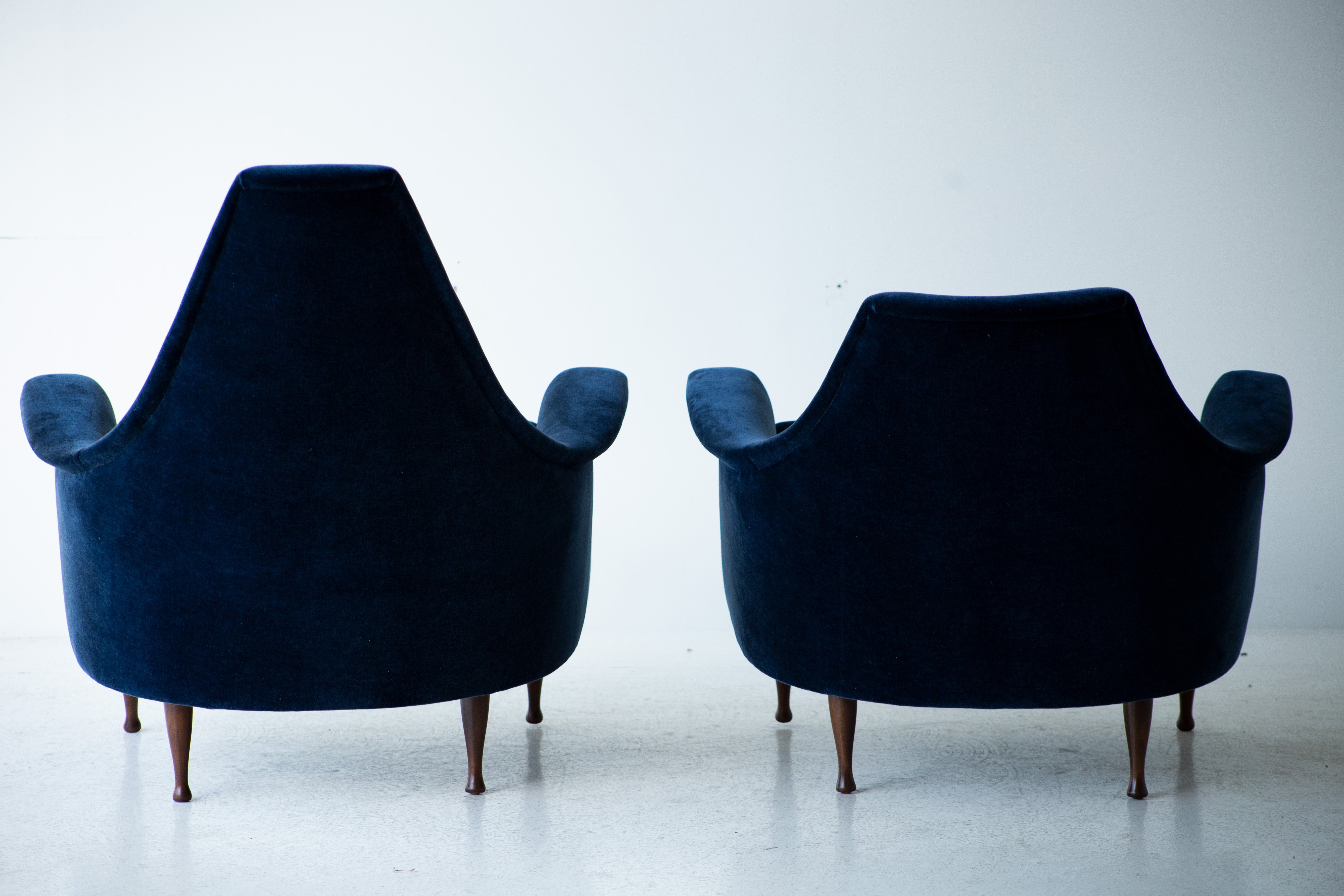 Mid Century High Back and Low back Lounge Chairs for Selig