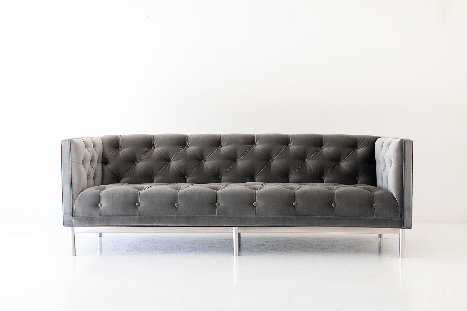 Mid Century Modern Tufted Sofa