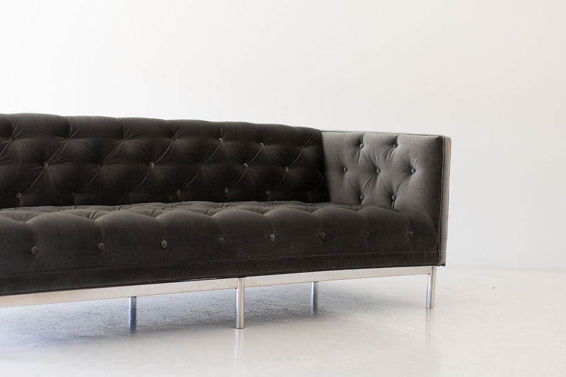 Mid Century Modern Tufted Sofa