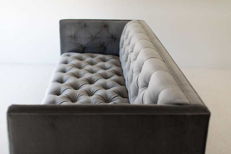 Mid Century Modern Tufted Sofa