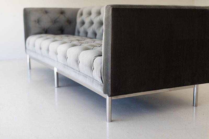 Mid Century Modern Tufted Sofa