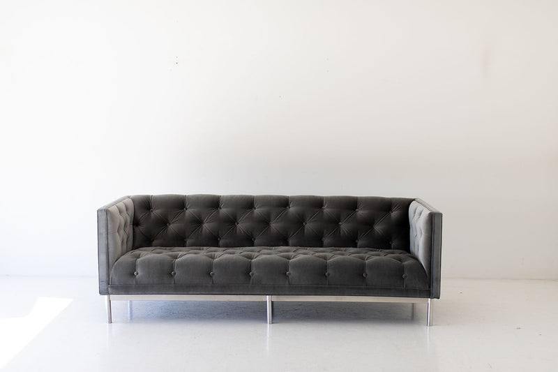 Mid Century Modern Tufted Sofa