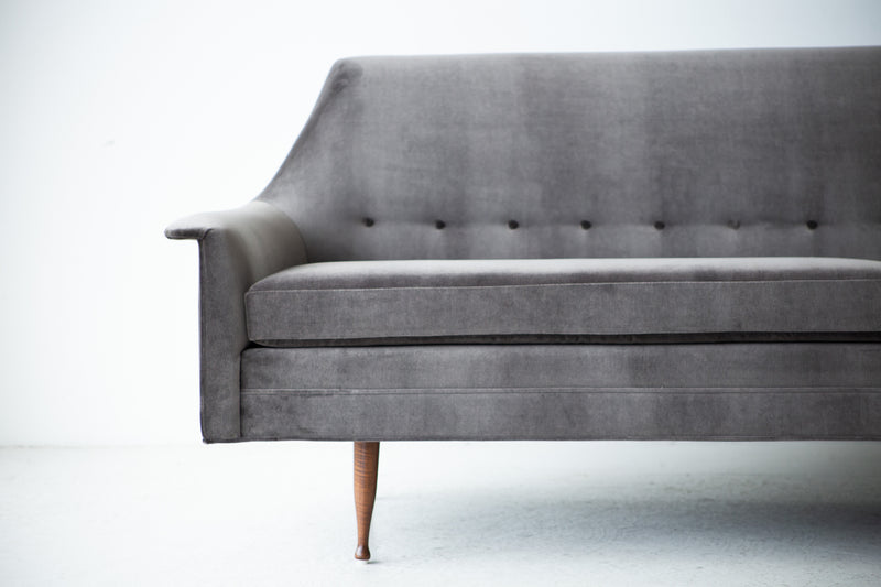 Mid-Century Modern Velvet Sofa for Selig, Image 03
