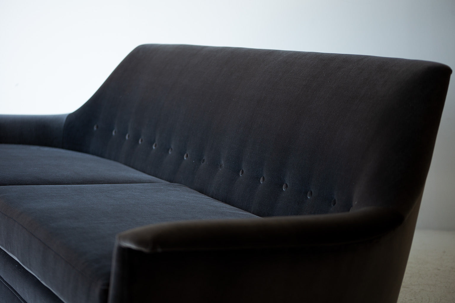 Mid-Century Modern Velvet Sofa for Selig