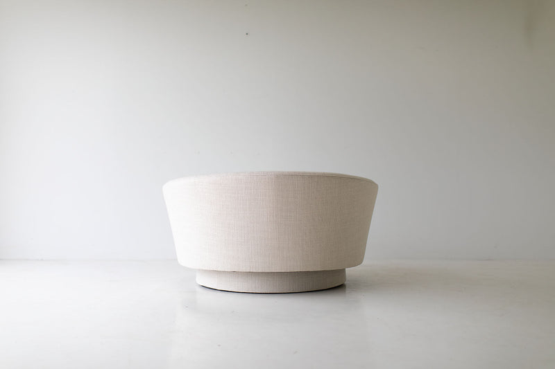 Mid Century Round Lounge Chair, 09