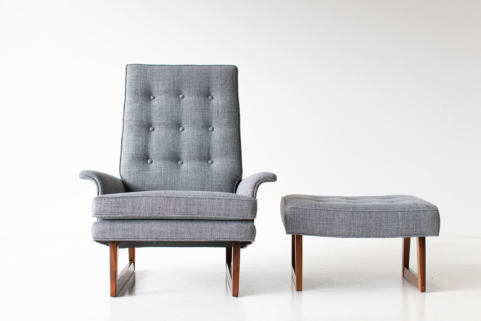 Milo Baughman Lounge Chair and Ottoman for Thayer Coggin - 02081901