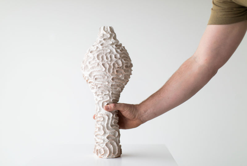 Modern ceramic vase by Suzy Goodelman for Craft Associates, front view