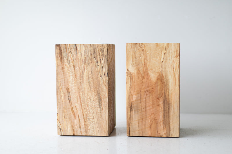 Character cracks running through the natural maple