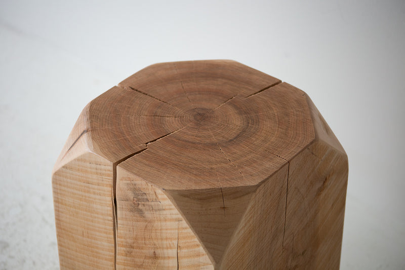 Side profile of the maple Dublin stool
