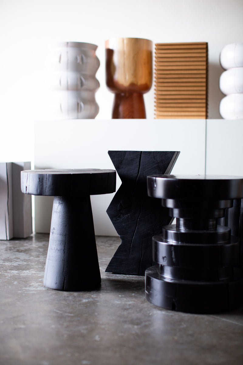 Side profile of the Tulum stool