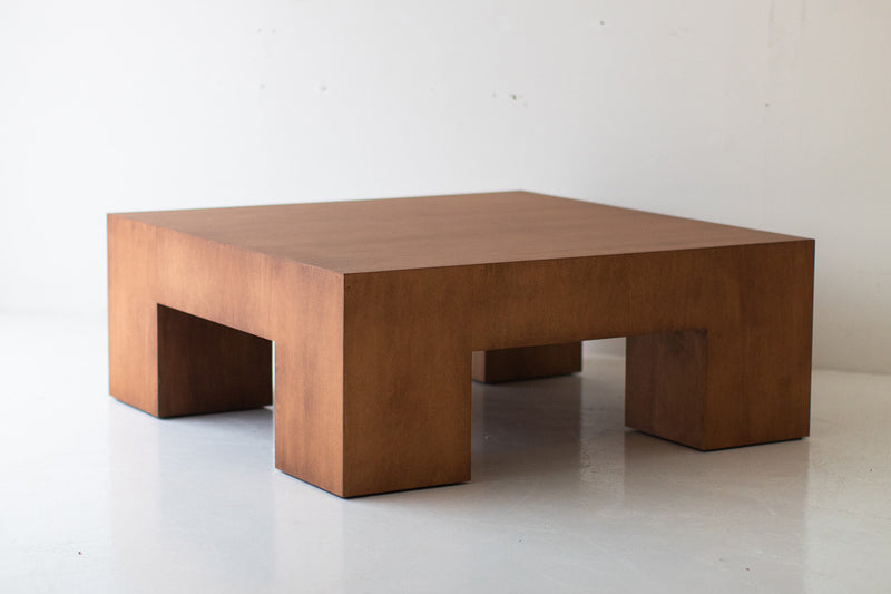 Modern luxury Mondo coffee table styled with decor on top