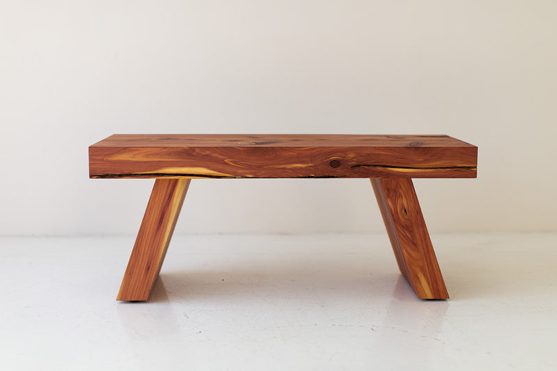 Boaz coffee table shown from above