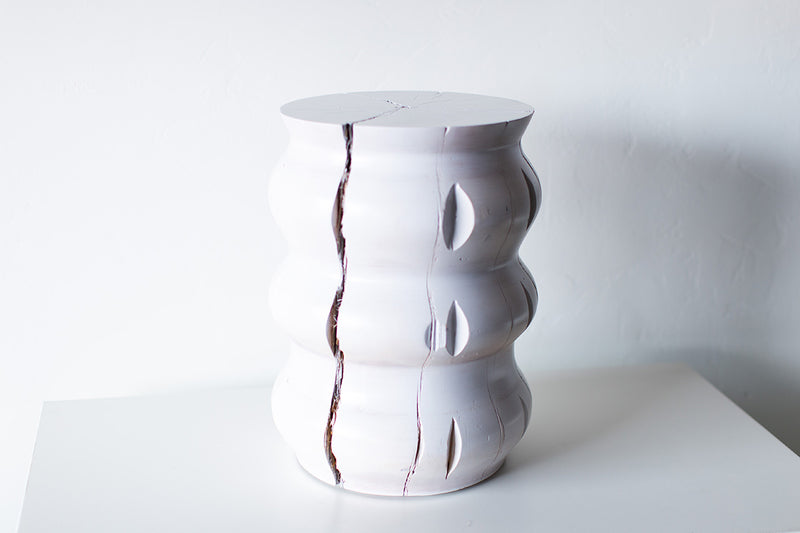 Willow side table shown from above
