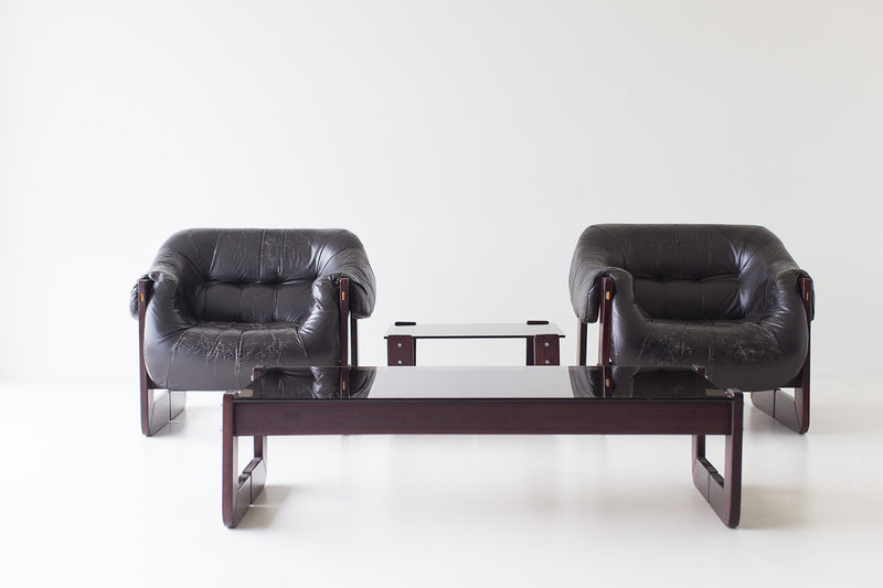 Percival Lafer Rosewood and Glass Coffee Table 01141615, Image 05