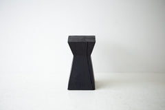Natural satin finish on the maple stump