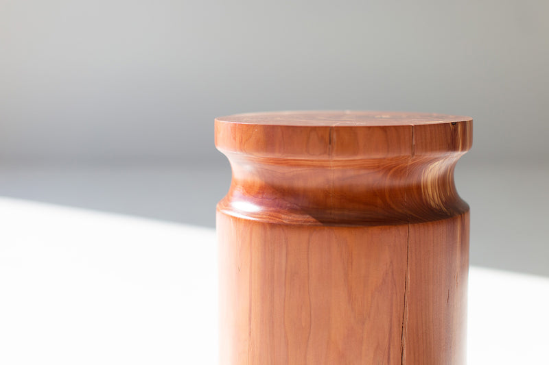 Bertu Home Sprout stump table shown at an angle