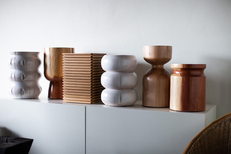 Sprout side table shown from above