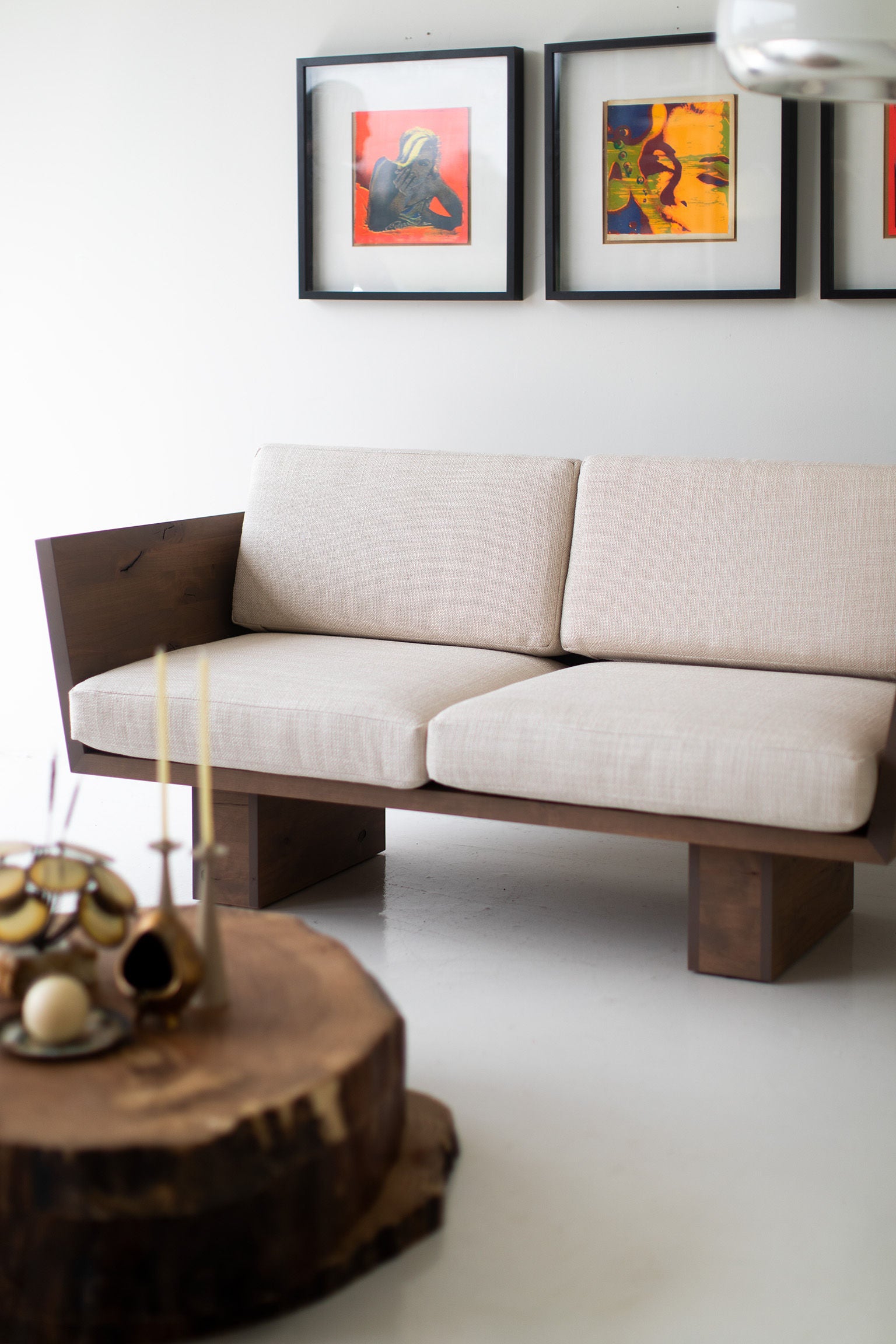 Suelo Modern Wood Sofa - 0520 – bertuhome