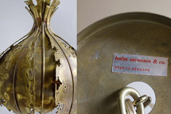 Sven Aage Brutalist Hanging Lamp for Holm Sorensen & Company - 01231621