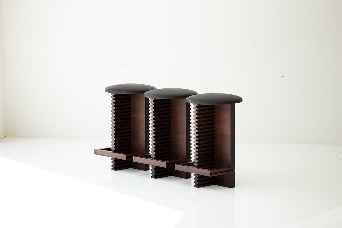 Walnut Counter Height Cicely Stools - 5822