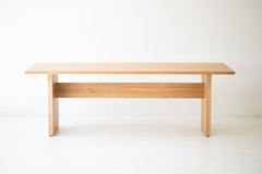 Close-up of the commercial-grade wood finish