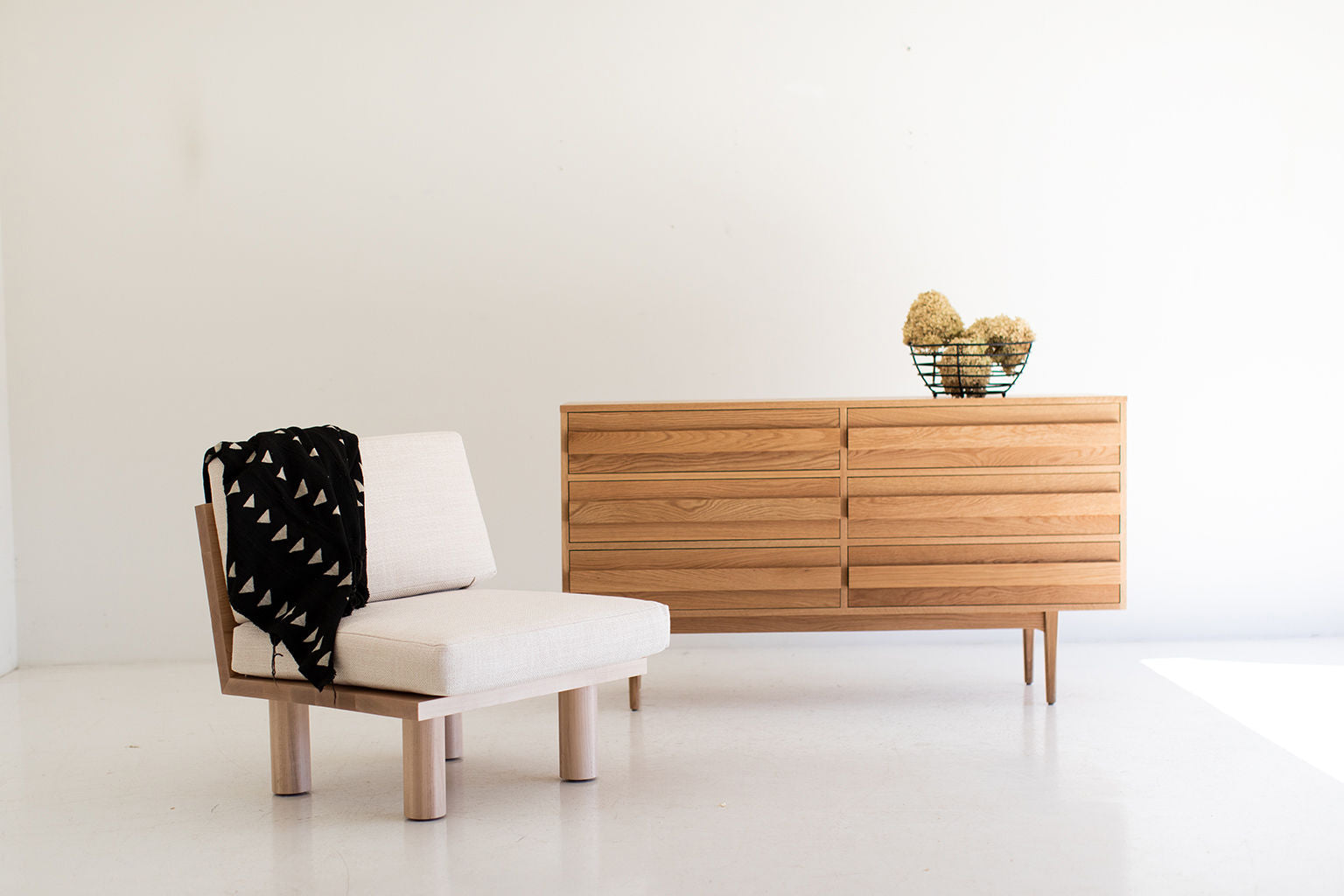 white oak modern dresser MS1 Dresser