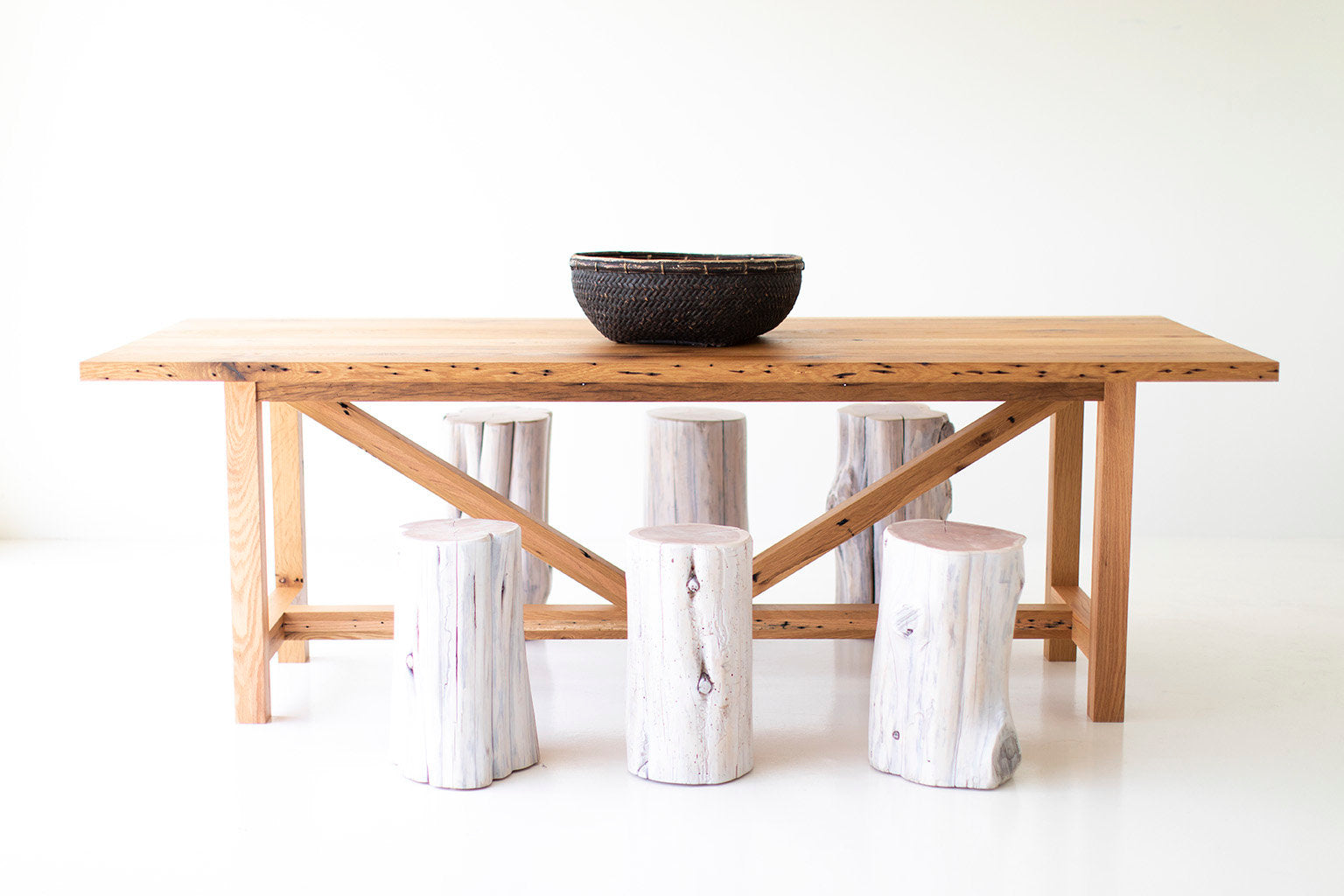 The Farmhouse Dining Table - 0618 - Reclaimed Oak