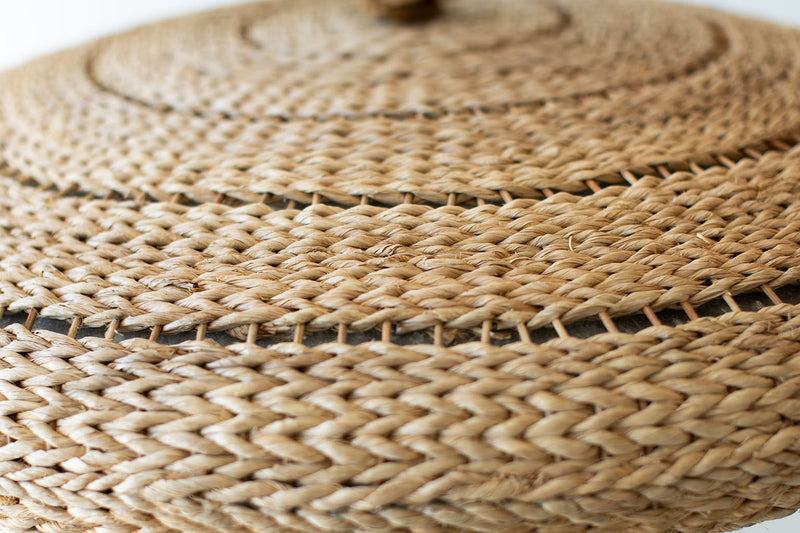 Mid Century Rattan Oval Light