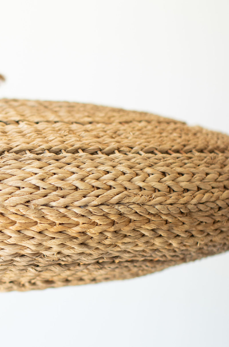 Mid Century Rattan Oval Light