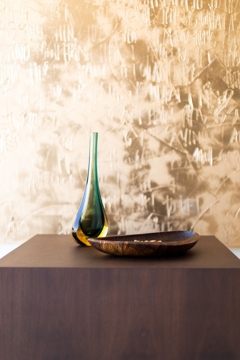 Modern walnut coffee table, close-up of the matte luxury finish